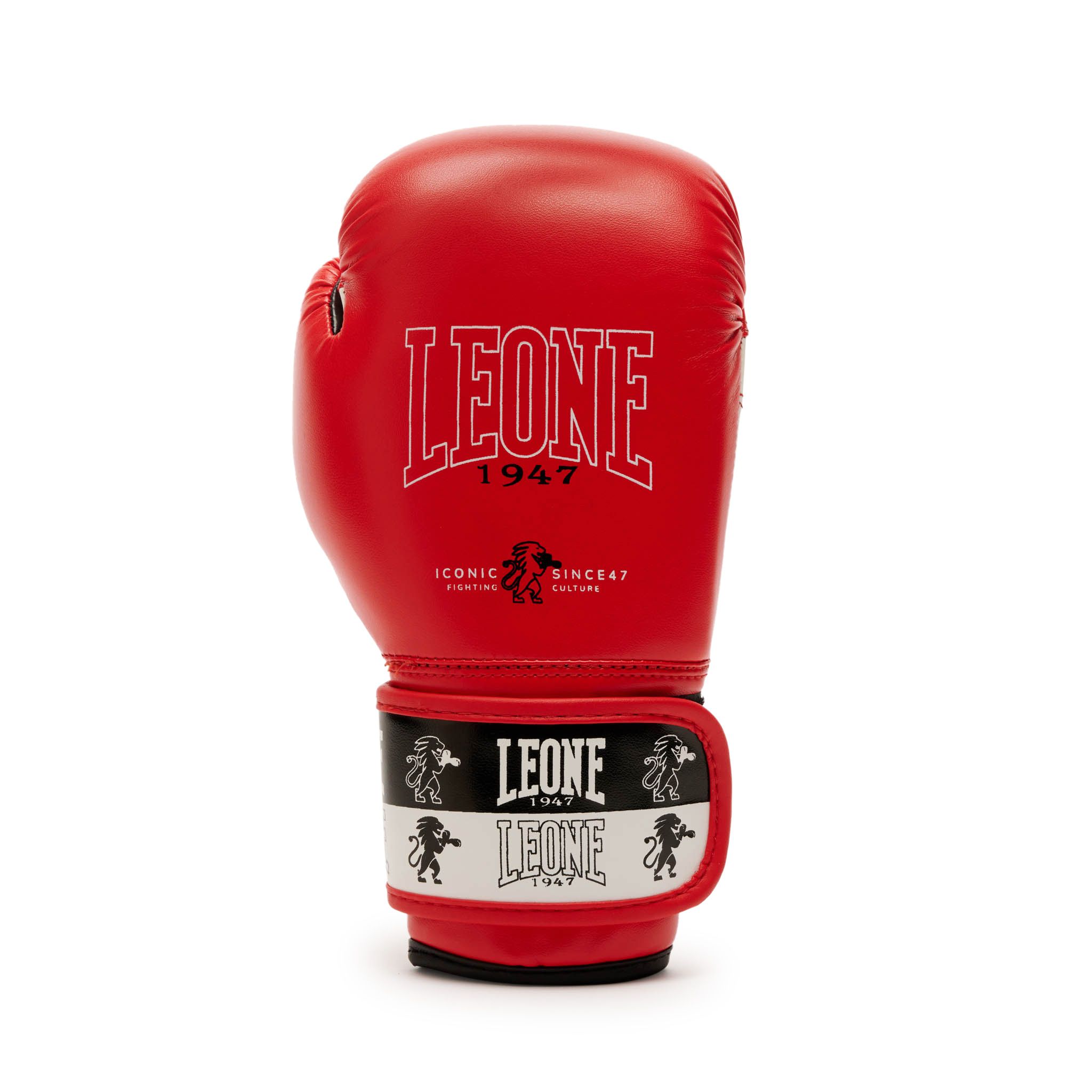 Casque De Boxe Junior LEONE 1947 - Cuir Professionnel, Homologué Fédération Italienne, Ajustement Confortable Avec Velcro Et Lacets