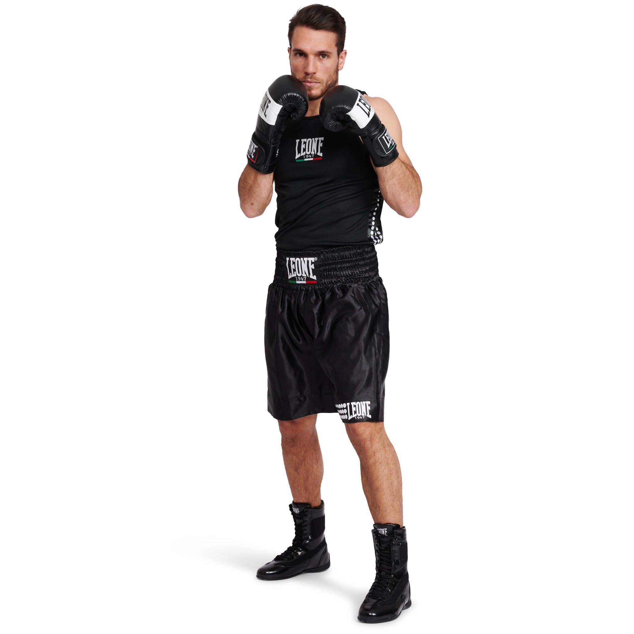 Pantalon de Boxeo Leone 1947 Color Negro AB737