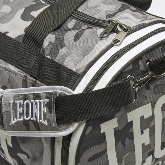 Bolsa Deportiva Leone 1947 Color Gris Camuflaje AC906