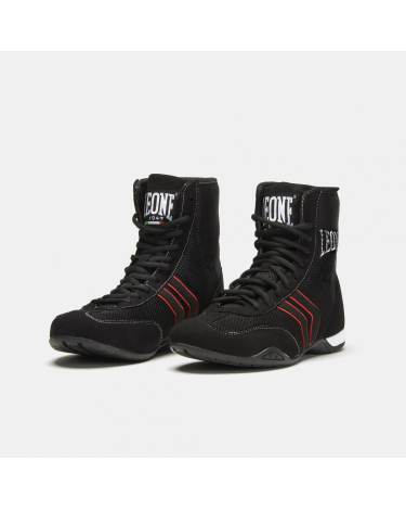 Botas de Boxeo Profesional Leone 1947 Color Negro CL188
