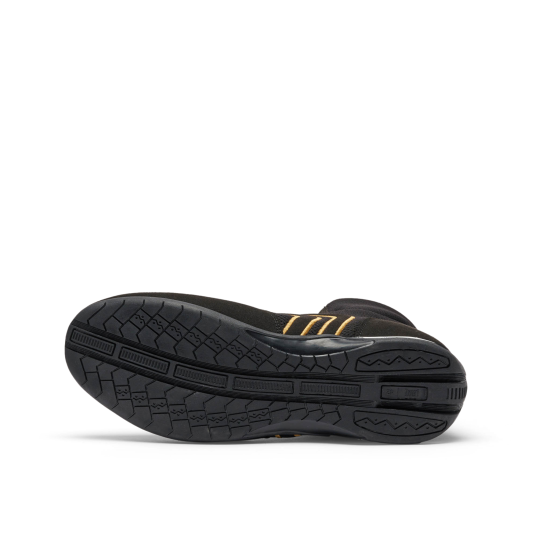 Botas de Boxeo Profesional Leone 1947 Color Negro-dorado CL188