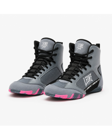 Botas de Boxeo y lucha Leone 1947 " Premium" CL110 gris