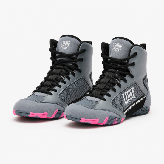Botas de Boxeo y lucha Leone 1947 " Premium" CL110 gris