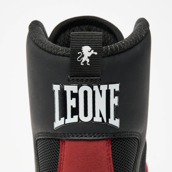 Botas de Boxeo y lucha Leone 1947 " Premium" CL110 negro-rojo