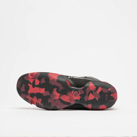 Botas de Boxeo y lucha Leone 1947 " Premium" CL110 negro-rojo