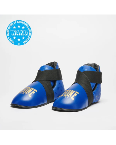 Botines de Kickboxing Leone 1947 CL166 "DNA" azul WAKO
