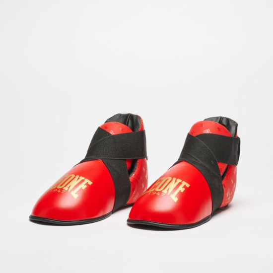 Botines de Kickboxing Leone 1947 CL166 "DNA" rojo WAKO