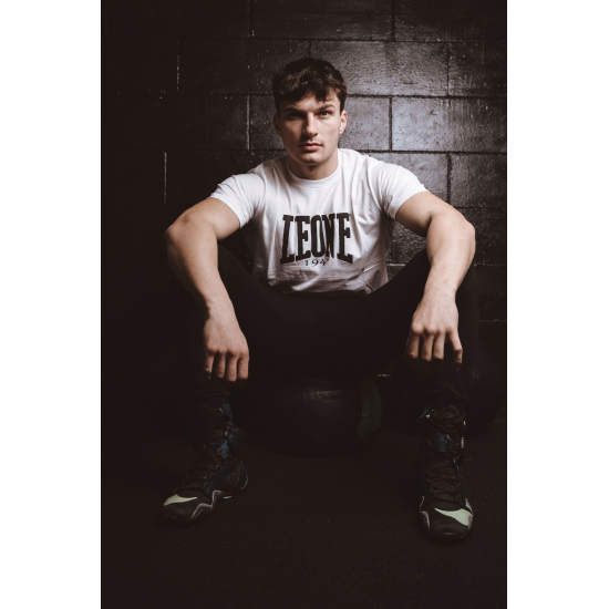 Camiseta de algodon Leone 1947 LSM208 blanco