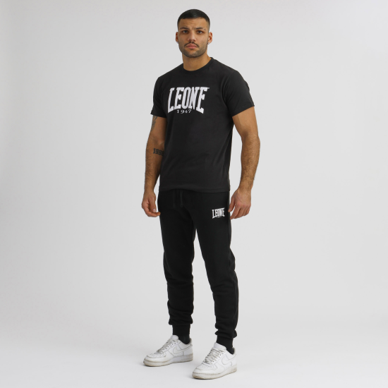 Camiseta de algodon Leone 1947 LSM208 negro
