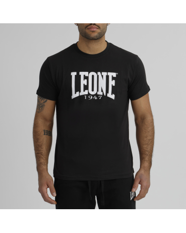 Camiseta de algodon Leone 1947 LSM208 negro