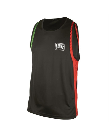 Camiseta de Boxeo Leone Color Negro/Italia AB721