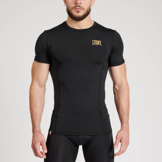 Camiseta tecnica- Rashguard Leone 1947 "DNA" ABX707 negra