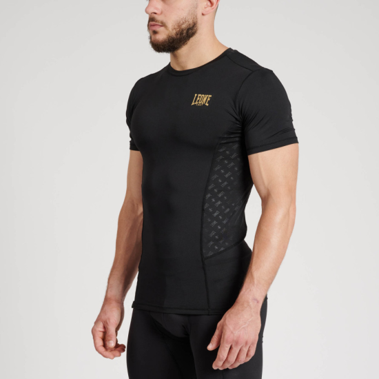 Camiseta tecnica- Rashguard Leone 1947 "DNA" ABX707 negra