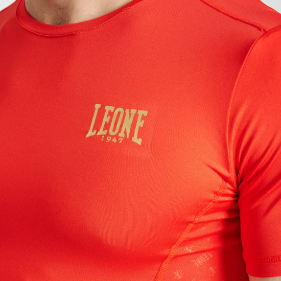 Camiseta tecnica- Rashguard Leone 1947 "DNA" ABX707 roja