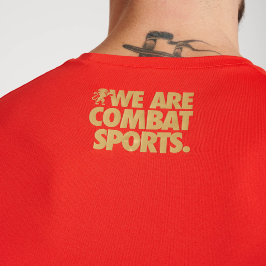 Camiseta tecnica- Rashguard Leone 1947 "DNA" ABX707 roja