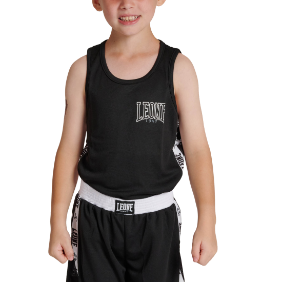 Camiseta de entreno para niños Leone 1947 AB231J negro