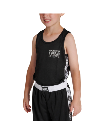 Camiseta de entreno para niños Leone 1947 AB231J negro
