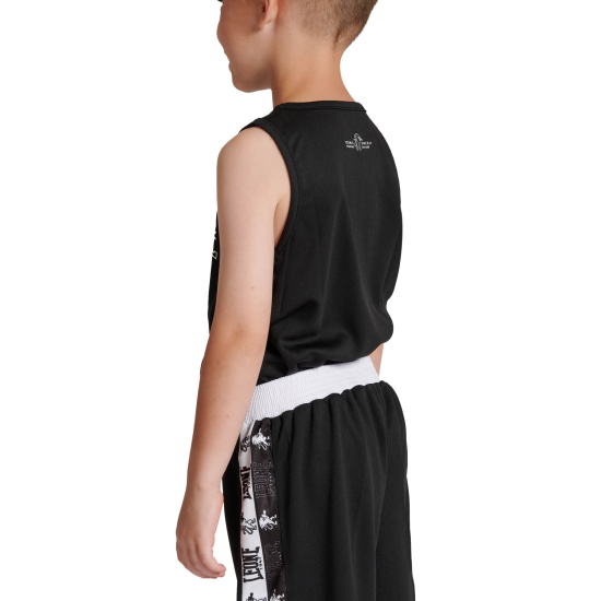 Camiseta de entreno para niños Leone 1947 AB231J negro