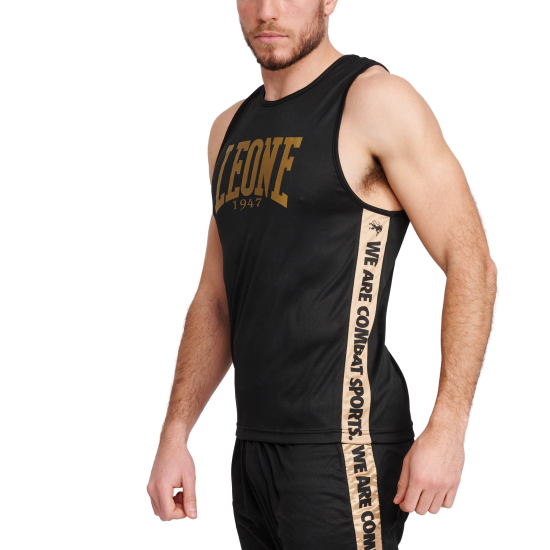 Camiseta de entreno "DNA" Leone 1947 Color negro AB228