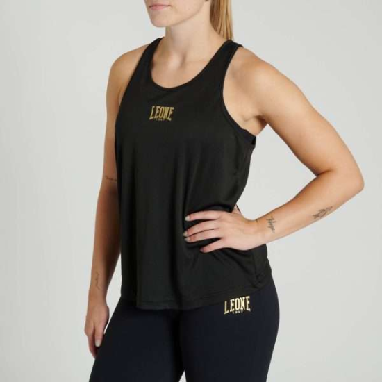 Camiseta de tirantes femenina  Leone 1947 " Tank" negra ABX729
