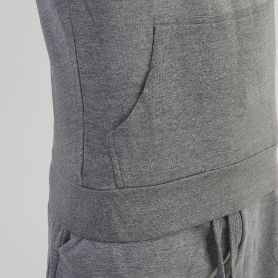 Camiseta Leone 1947 de algodon sin mangas con capucha LSM202 gris