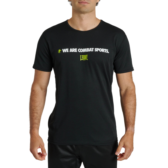 Camiseta Leone 1947 "Logo Wacs" negro ABX126