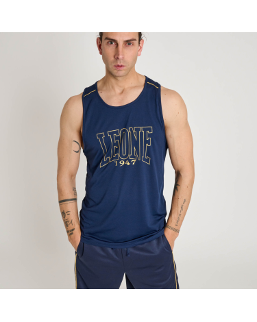Camiseta Leone 1947 sin mangas DNA ABX734 azul