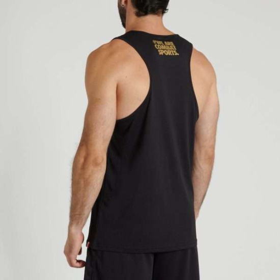 Camiseta Leone 1947 sin mangas "DNA" negro ABX702