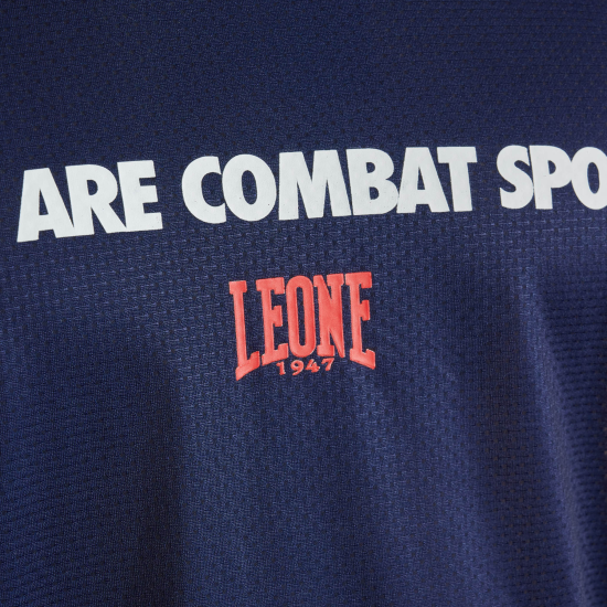 Camiseta Leone 1947 sin mangas " Logo Wacs" azul ABX124