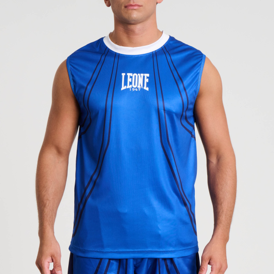 Camiseta Leone 1947 sin mangas WAKO AB995 azul