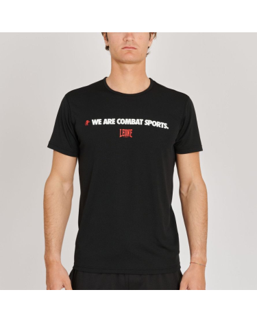 Camiseta "Logo WACS" Leone 1947 Color Negro ABX131