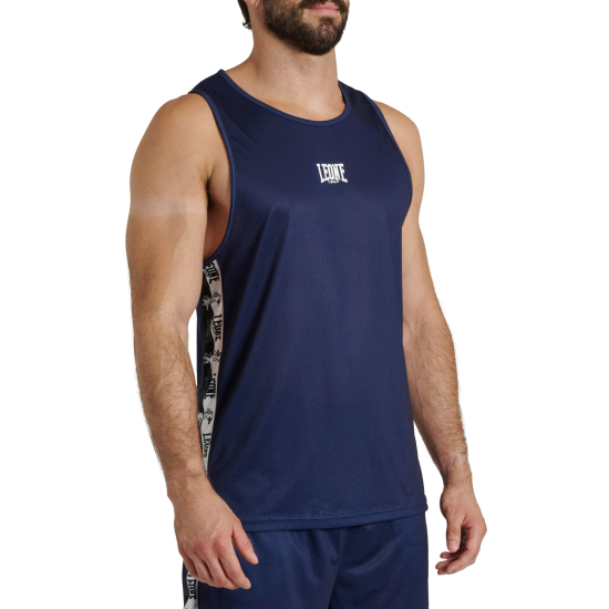 Camiseta sin mangas Leone 1947 azul ABX401