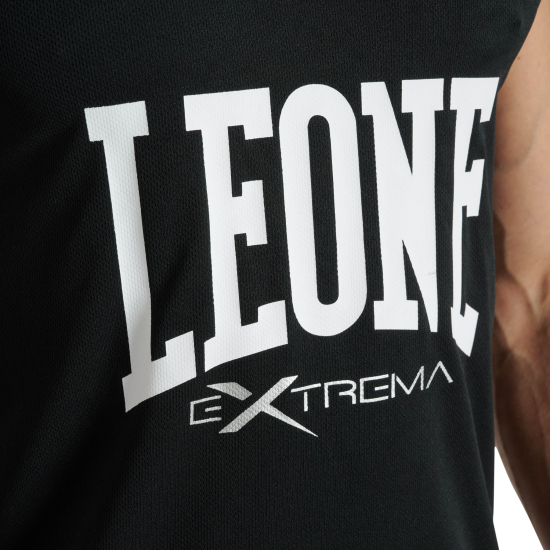 Camiseta sin mangas Leone 1947 "Logo" negro ABX118