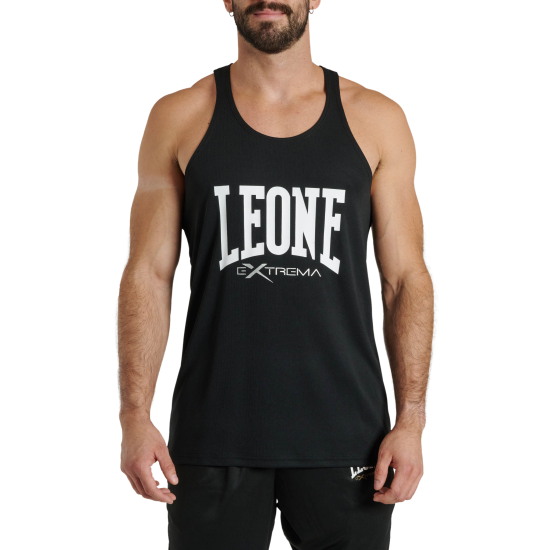 Camiseta sin mangas Leone 1947 "Logo" negro ABX118