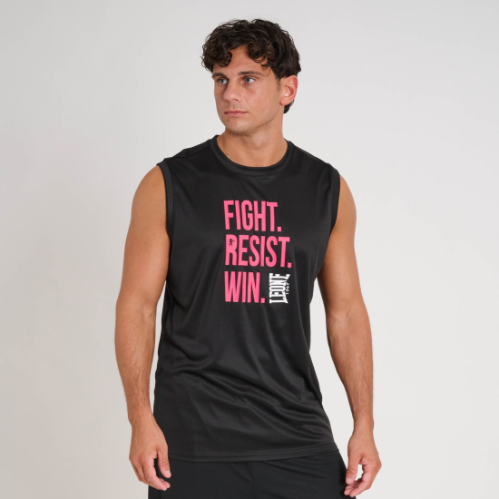 Camiseta sin mangas Leone 1947 negra ABX507