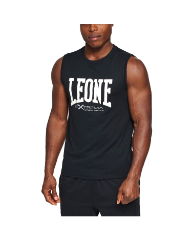 Camiseta sin mangas "Logo" Leone Color Negro ABX103