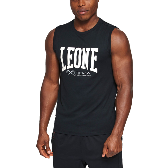 Camiseta sin mangas "Logo" Leone Color Negro ABX103