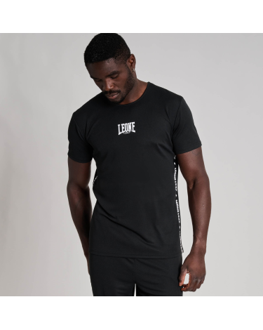 Camiseta tecnica Leone 1947 TAPE 47 negra ABX218