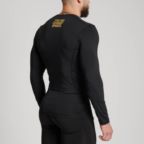 Camiseta tecnica- Rashguard Leone 1947 de manga larga "DNA" negra ABX708