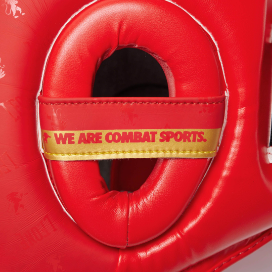 Casco de Boxeo/Kick Leone 1947 "DNA" Combat rojo CS444