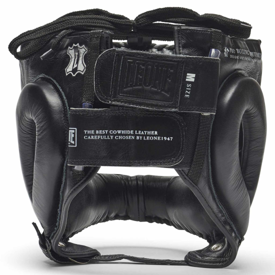 Casco de boxeo Leone 1947 "The Greatest" CS433 negro