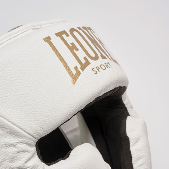 Casco de Boxeo Leone Sport "Augusto" blanco CSP02