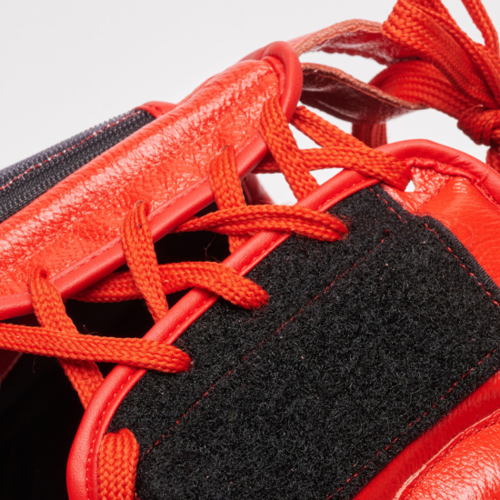 Casco de boxeo Leone Sport con barra " Nerone" CSB02 rojo