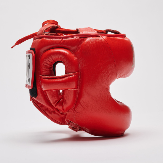 Casco de boxeo Leone Sport con barra " Nerone" CSB02 rojo