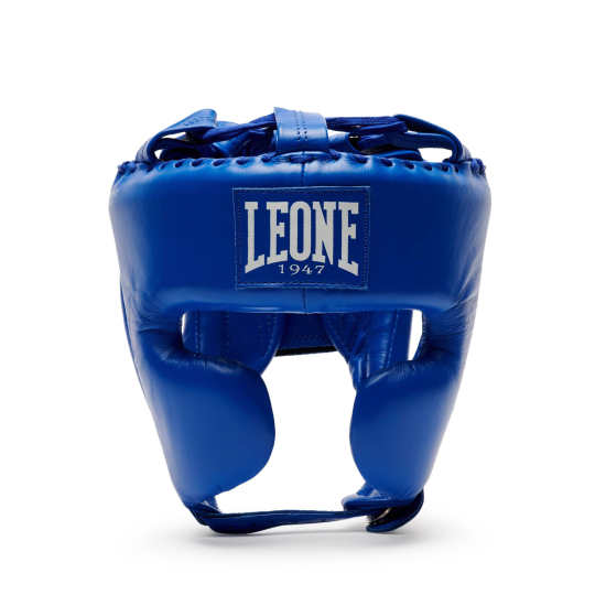 Casco de pomulos profesional Leone 1947 "The Greatest" CS443 azul