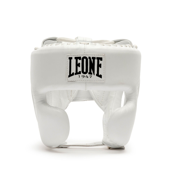 Casco de pomulos profesional Leone 1947 "The Greatest" CS443 blanco