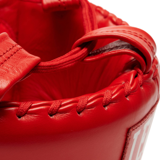 Casco de pomulos profesional Leone 1947 "The Greatest" CS443 rojo