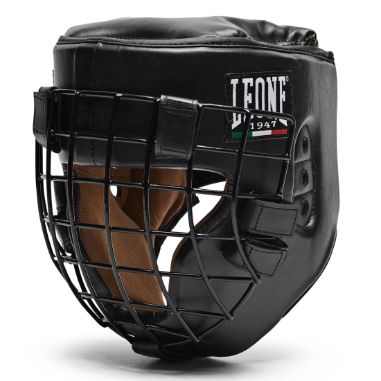Casco para deportes de contacto con rejilla Leone 1947 "Fighter" CS424
