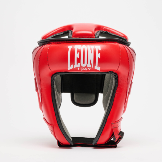 Casco Protector Leone 1947 CS446 Homologado WAKO rojo