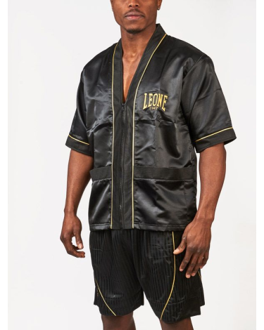 Chaqueta de entrenador Leone 1947 "Premium cornerman jacket" negra
